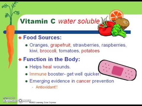Vitamins and Minerals Video Lecture