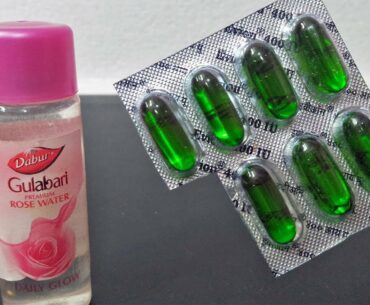 ROSEWATER& VITAMIN E CAPSULE That Will Change Your Life Forever- Simple Skin Care Beauty Hacks- Tips