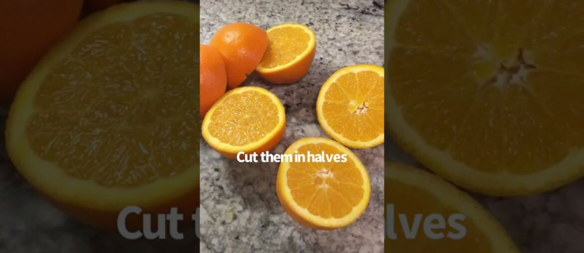 Homemade orange juice using electric juicer/ vitamin C rich food/ immunity booster/kids drink