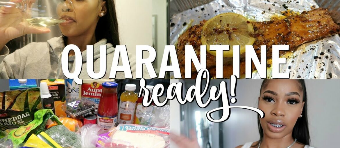 QUARANTINE READY! GROCERY, WINE & VITAMINS HAUL, WHAT I'VE BEEN EATING | Dana Alexia