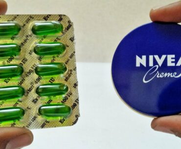 NIVEA Cream& VITAMIN E CAPSULE NEED Every Girl SHOULD KNOW Beauty tips- Skin Care Life Hacks Instant
