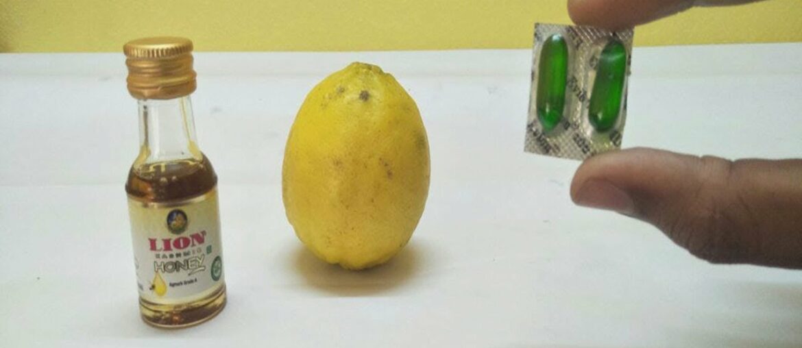 HONEY, LEMON & Vitamin E Capsule Natural Face Beauty Life Hacks - Best Skin Whitening Beauty Tricks