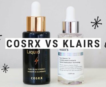 VITAMIN C SERUM SMACKDOWN - klairs vs. cosrx!!
