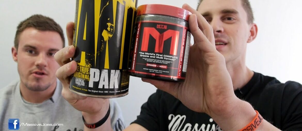 MTS Greens + Multi v Universal Animal Pak Vitamin Supplement Comparison - MassiveJoes.com SUPPWARS
