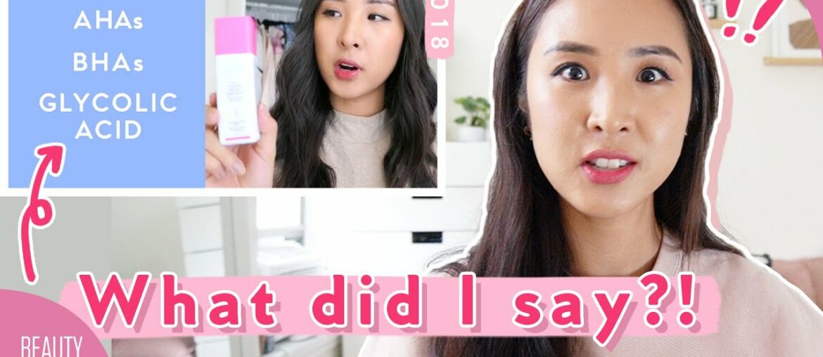 😮 Reacting To Our Viral 'Skincare DO NOT MIX' video (cringe + updated info!): Vit C, AHA, BHA & More