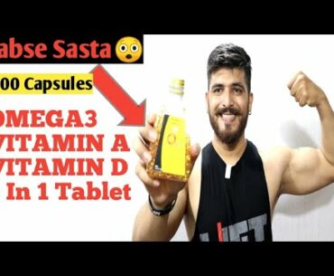 OMEGA3 VITAMIN A VITAMIN D 3 In 1 Tablet liver tablet Seacod capsules /The Angry Boy / BK Fitness