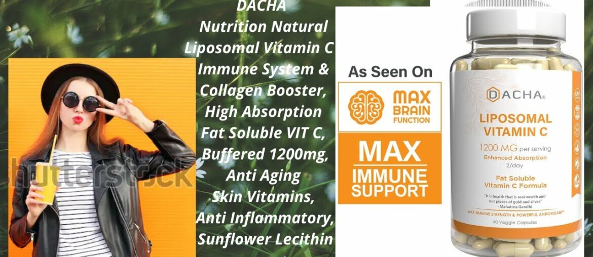 DACHA Nutrition Natural Liposomal Vitamin C - Immune System & Collagen Booster, Anti Aging