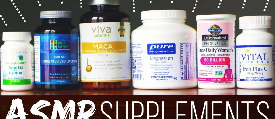 💤 Sleepy Supplement & Vitamin Whispers ASMR | Whisper