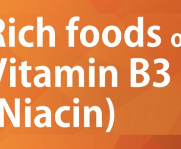 RICH FOODS OF VITAMIN B3 NIACIN - GOOD FOOD GOOD HEALTH - BENEFITS OF WELLNESS