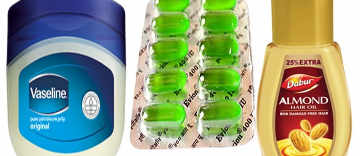 VASELINE ALMOND OIL Vitamin E Capsule Every Girl Should Know! Natural Glowing Beauty Skin Life Hacks