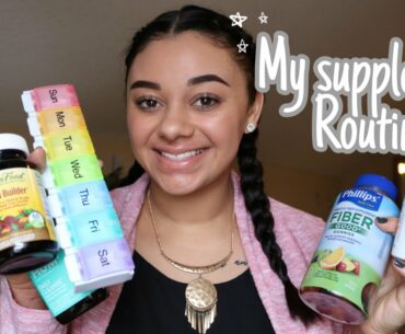MY SUPPLEMENT ROUTINE + Why I take them | Collagen, Fiber, Vitamin D and more !