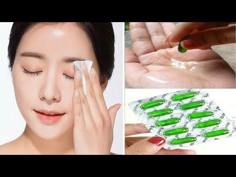 Vitamin e capsule treatment for spotless glowing face /vitamin e capsule benefits for face.