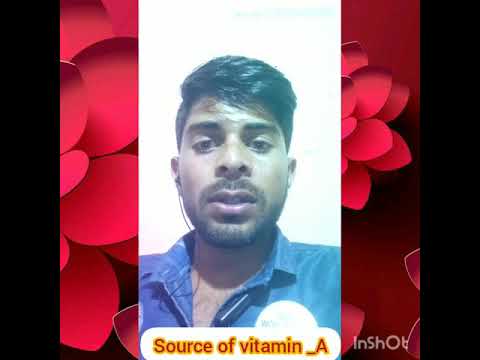 Source of vitamin A all fruit and vegetables