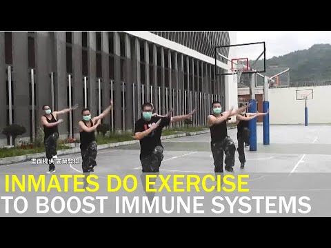 Inmates do exercise to boost immune systems amid COVID-19 crisis | Taiwan News | RTI