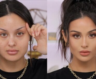 Natural Makeup & Hair Tutorial During Quarantine Unedited!