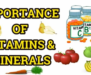 Importance of vitamins and minerals. Minerals and vitamins supplements.