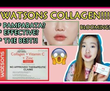 PAMPABATANG WATSONS COLLAGEN+VITAMIN C+ZINC REVIEW ||CharmzDiary