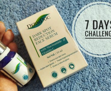 DermDoc Niacinemide & Vitamin C face serum | 1 week experimental video | Review + live clips