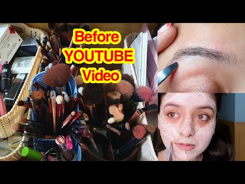 Youtube Video Preparation, Bleaching, Threading and Blackheads Removal Before Makeup