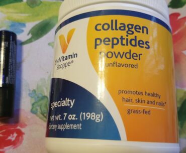 The vitamin shoppe collagen peptides powder and nutrition energy aromatherapy oil review
