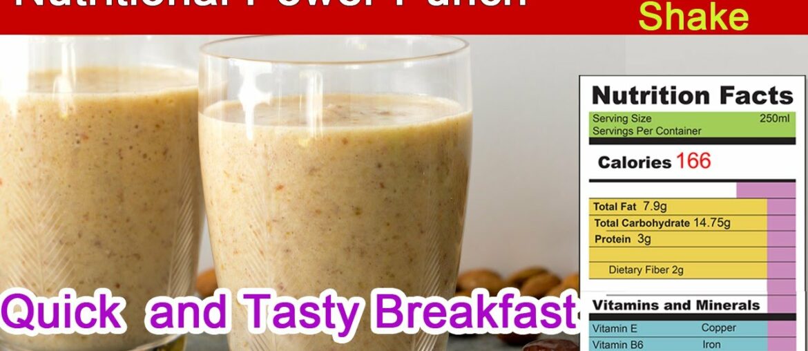 Nutritional Power Punch - वजन कम करने के लिए  - Sweet and Tasty