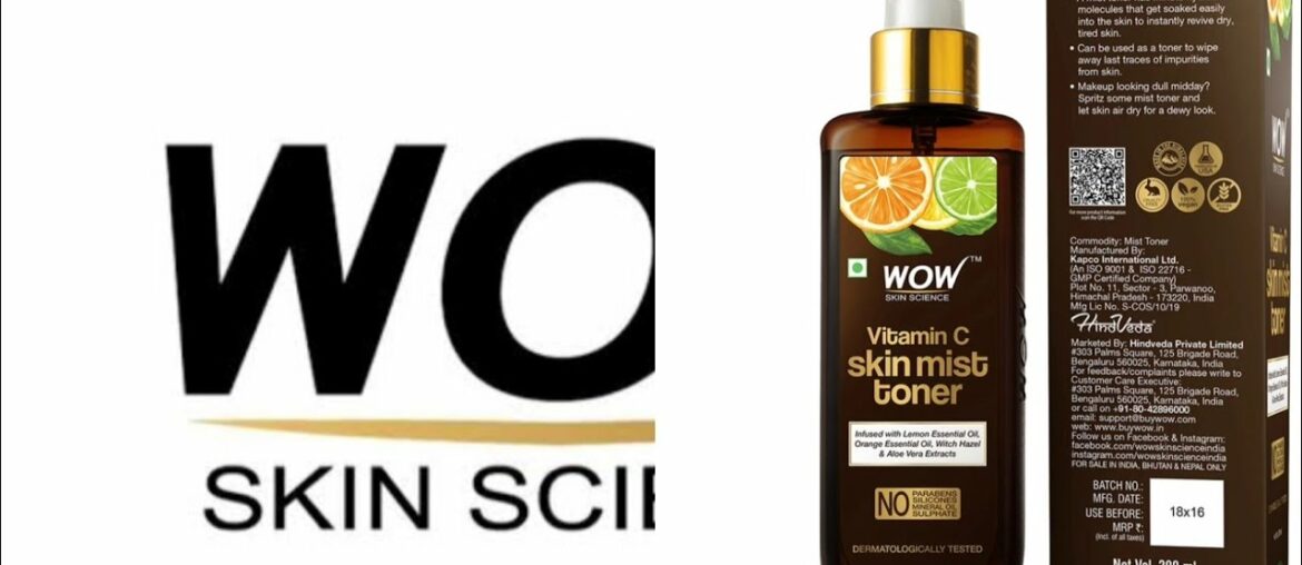 UNBOXING& REVIEW OF wow! VITAMIN C TONER!