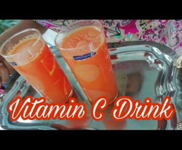 Vitamin C Drink#summer drink with orange & carrot#immunity booster#mom’s spcl#