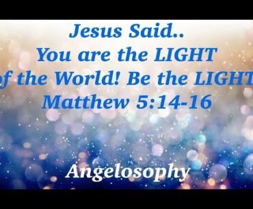 Angelosophy Studio: Episode 1: Be the LIGHT during this time! It’s a choice!