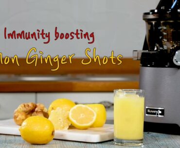 Immunity boosting Lemon Ginger Shots - Kuvings Evolution Cold Press Slow Juicer EVO820