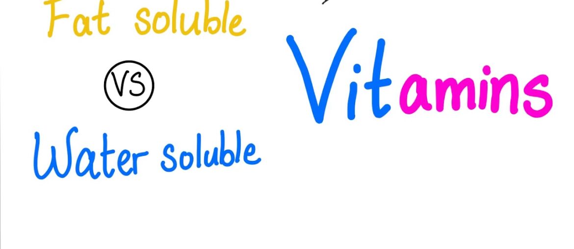 Fat Soluble VS Water Soluble Vitamins 🍎 🥬 🍋