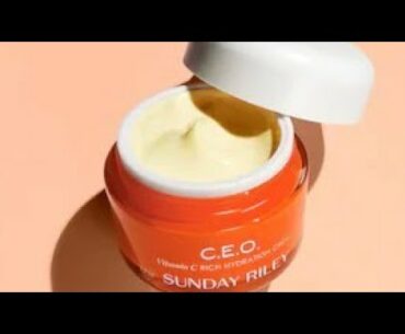 Review for : C.E.O Sunday Riley | vitamin c rich hydration cream | $65.00 | 👍👍💚