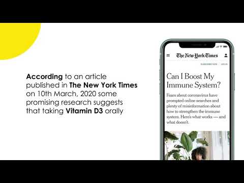 Corona pandemic -Strong your immunity through Vitamin D3 from save to corona