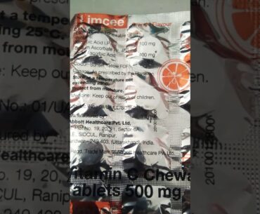 Immunity booster vitamin c tablet and tulsi ark