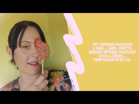 My Spring makeup look... Girl meets brush spring makeup challenge....