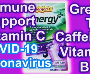 Ascorbic Acid - COVID-19 Coronavirus - Immune Support Vitamin C Green Tea Caffeine Blueberry💊🇺🇸🇬🇧