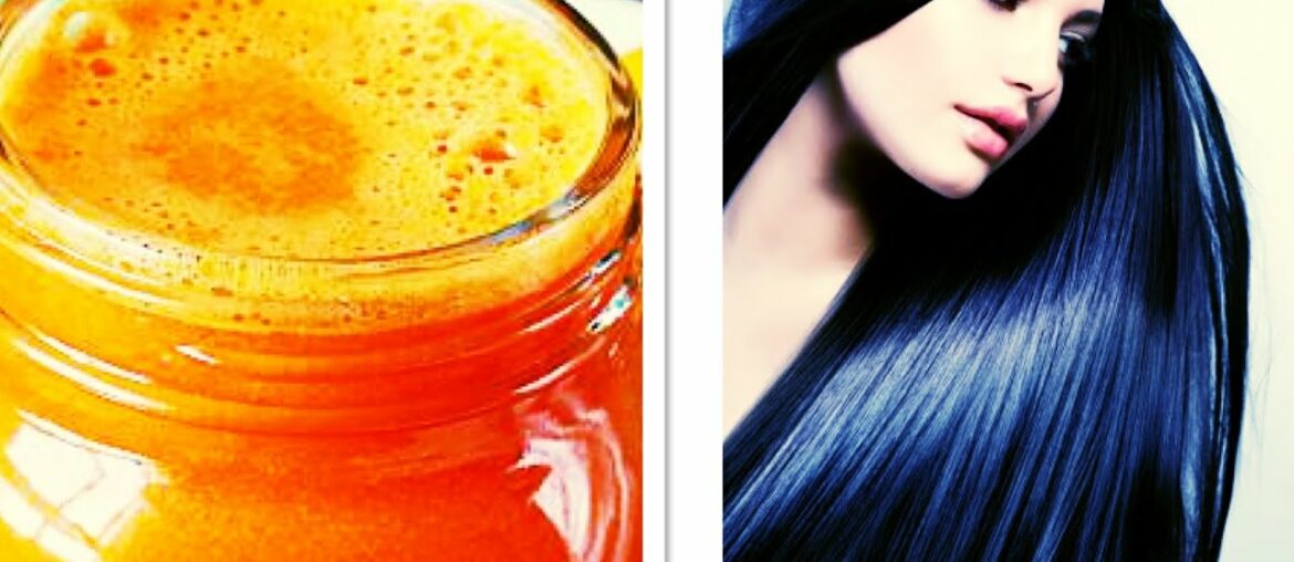 Fast hair growth with a vitamin A punch hair mask (100% natural)
