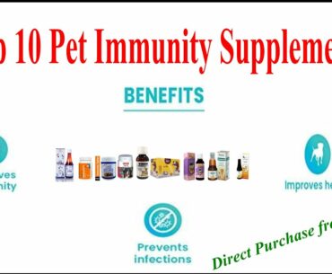 Top 10 Pet Immunity Supplements to fight infections