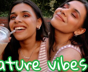 doing my makeup in my garden😬| everyday Spring makeup | maumina