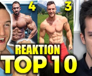 Sascha Huber reagiert auf die besten YouTuber Körper | TOP 10 Bewertung von Tim Gabel