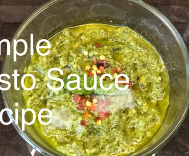 Simple Pesto Sauce Recipe