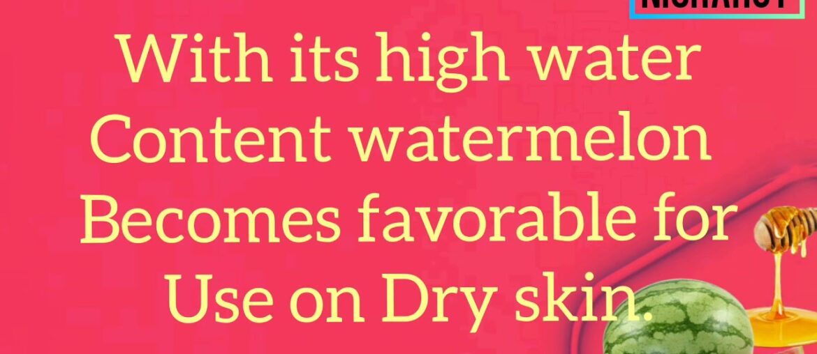 Watermelon Face Pack for Dry Skin || #skincareroutine #naturalskincare #skincare #beauty #dryskin