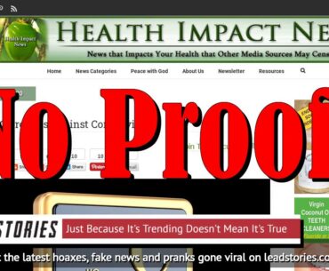 Fake News: Vitamin C Does NOT Slow Or Stop Coronavirus