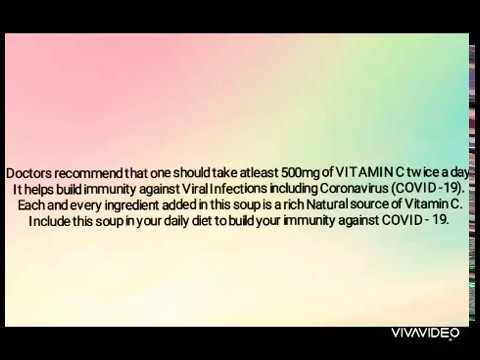 Vitamin C rich Soup/Boost immunity naturally/vegetable soup recipe /veg soup/weight loss soup recipe