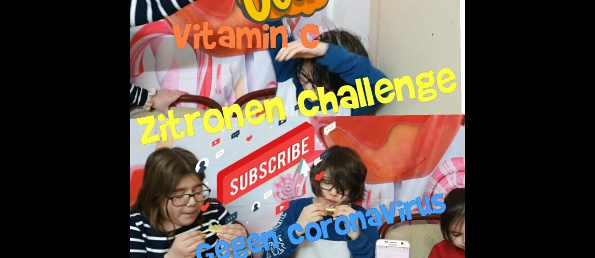 Zitronen challenge / Vitamin C gegen Coronavirus mit Bissan und Abdul