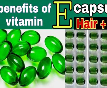 Benefits of vitamin E capsules // 5 uses of vitamin E | how to use vitamin e oil #vitamine #hairoil