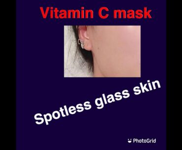 Vitamin C face mask for spotless glass skin