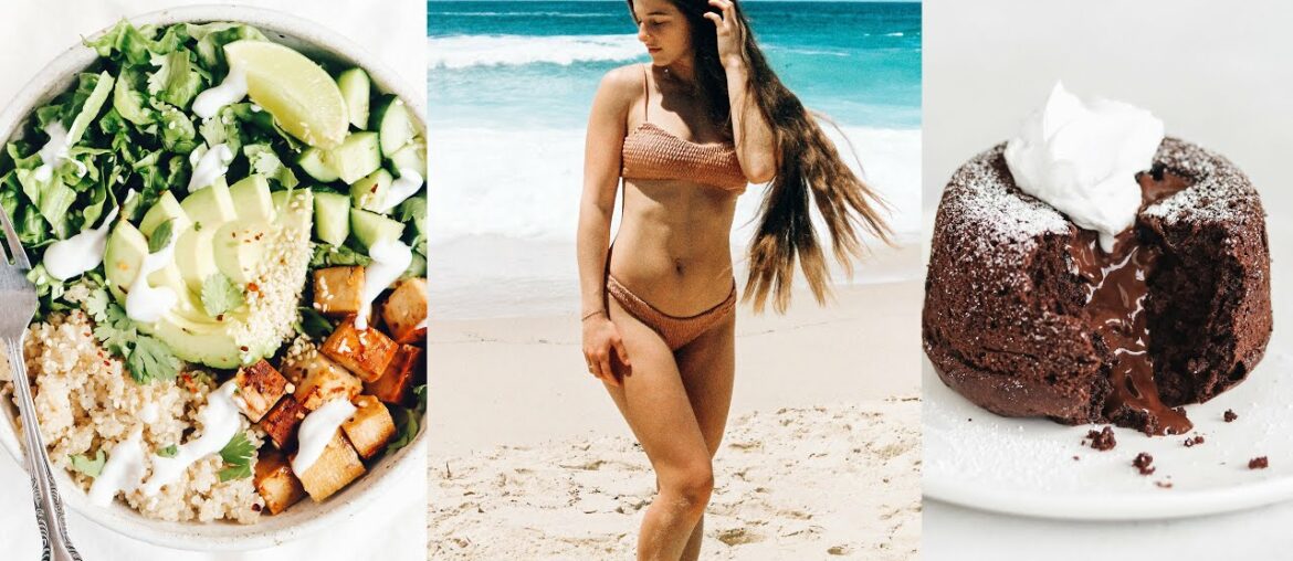 WHAT I EAT IN A DAY + FULL BODY WORKOUT // Vegan Pizza Recipe