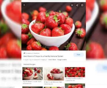 Vitamin C In which fruits and vegetables and increase immune system.