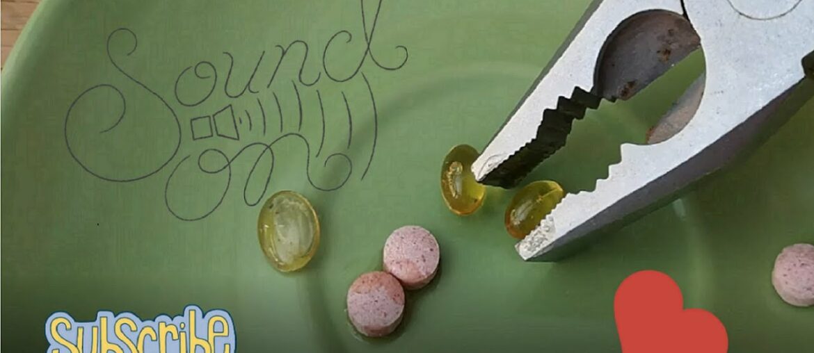 ASMR No Talking - Destroying Vitamins - short but satisfying