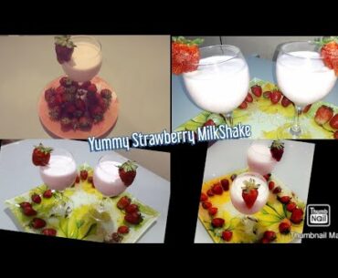 Yummy Strawberry MilkShake| Boost Immune System| Homemadeshake #coronavirus #boostimmunesystem
